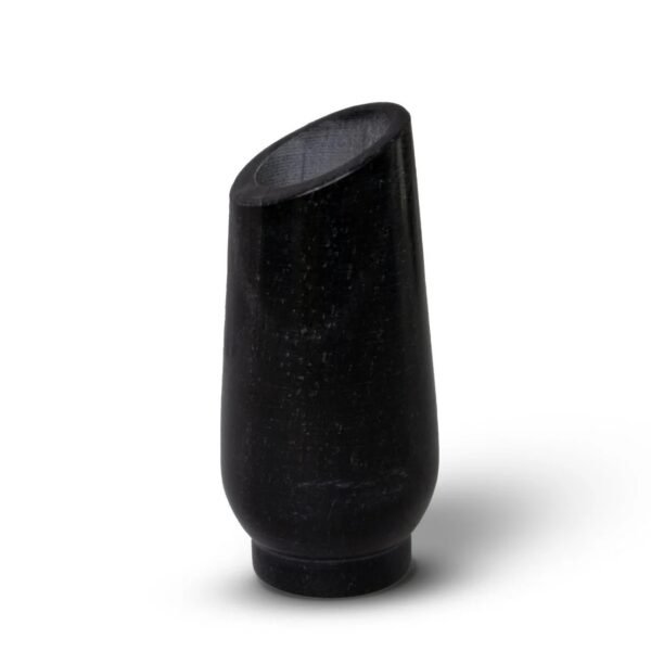 Marble Flower Vase, Black - Image 7
