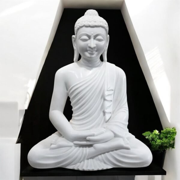 Buddha White Marble Statue