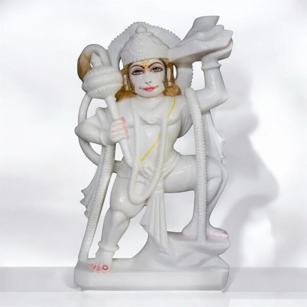 Hanuman. White Marble Statue - Image 2
