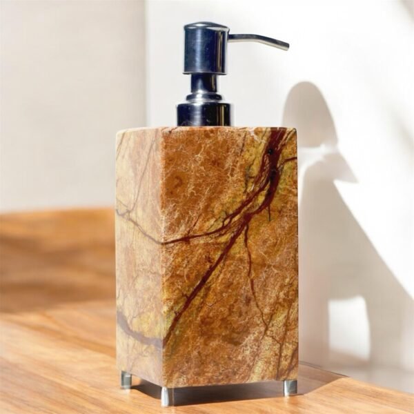 Marble Soap Dispenser Rainforest ( Brown ) - Image 3
