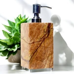 Marble Soap Dispenser Rainforest ( Brown )