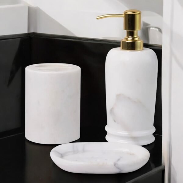 Marble Bathroom Set ( Statuario ) - Image 3