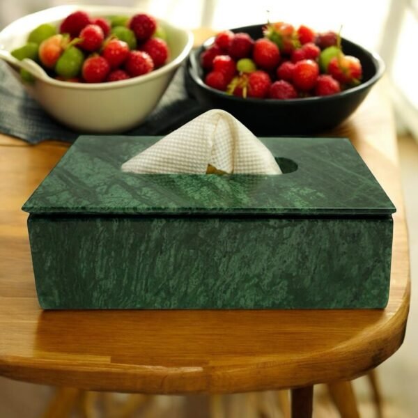 Marble Tissue Box ( Green ) - Image 2