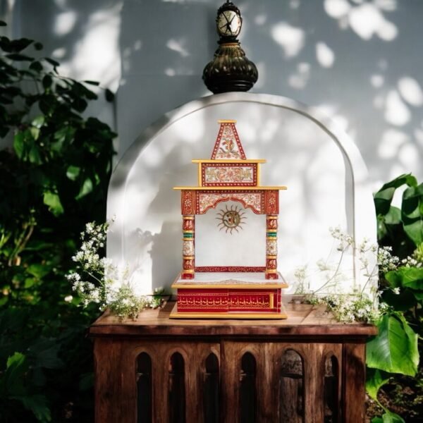 Marble Home Temple ( Small Painting )