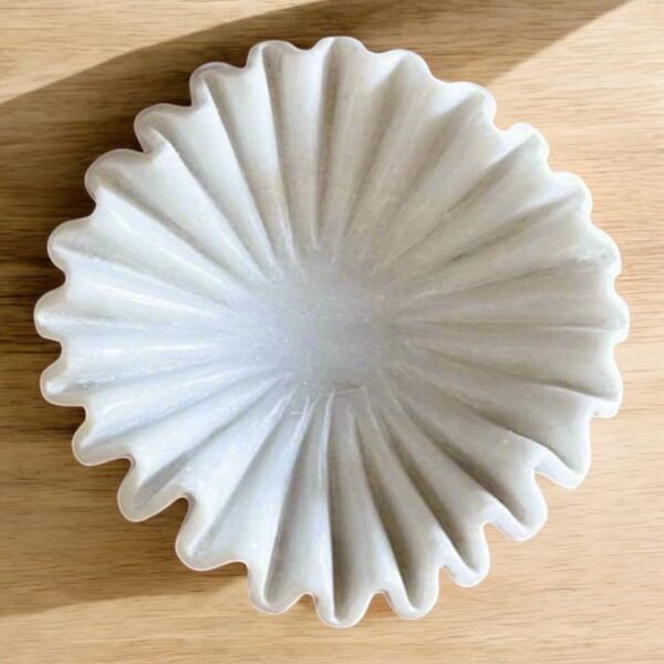 White  Marble  Fluted Uril - Image 2