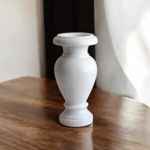 White Marble Flower Vase