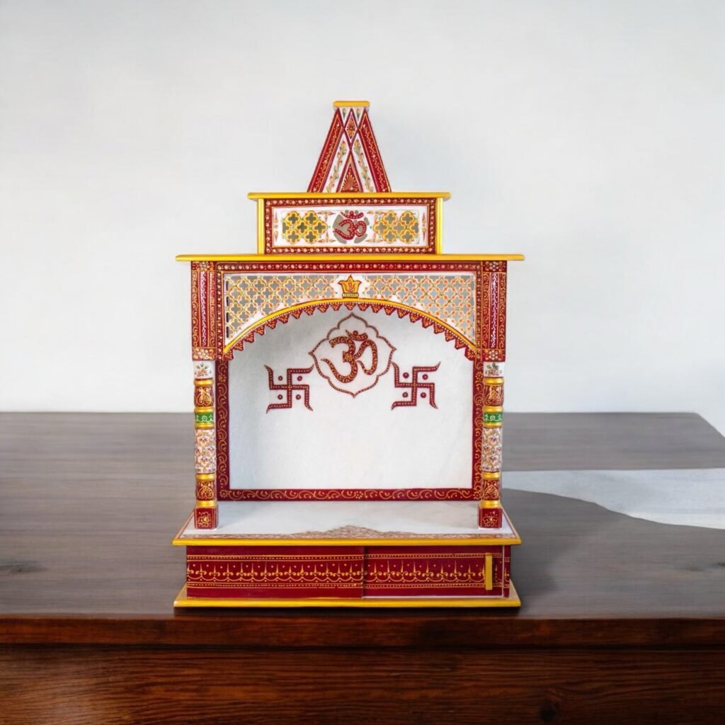 Marble Home Temple ( Large Painting )