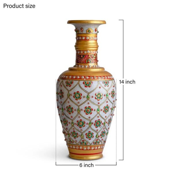 Handpainted Flower Vase - Image 4