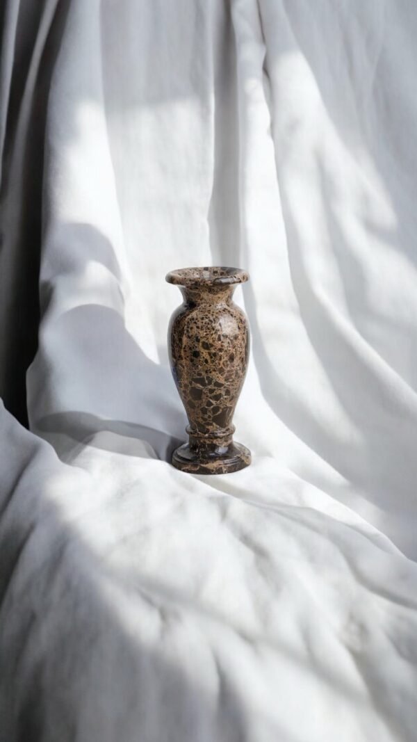 Emperador Dark Marble Vase Flower - Image 2
