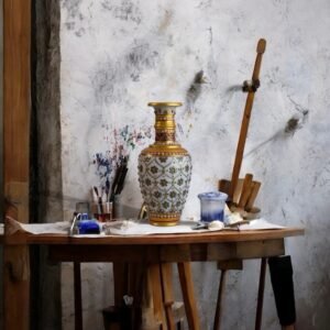 Handpainted Flower Vase