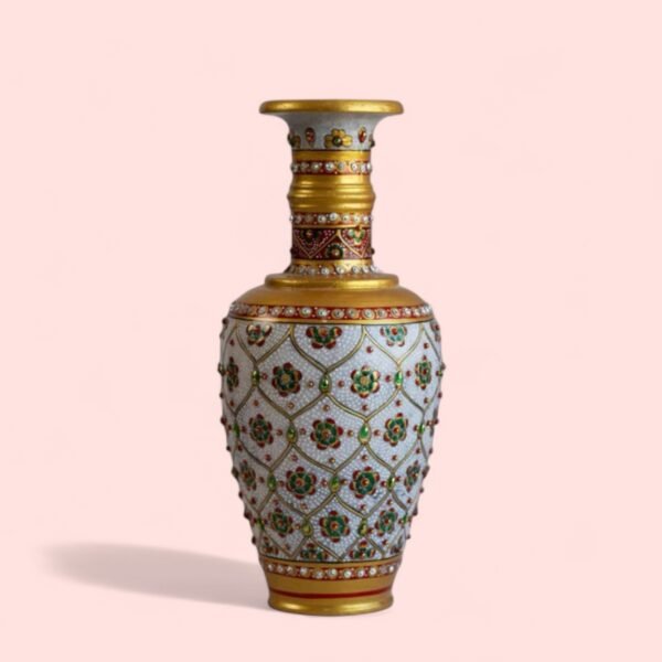 Handpainted Flower Vase - Image 3